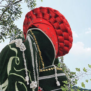 2021 nuevo Auto Gele Aso Oke boda nigeriana listo para usar Headties para musulmanes patrón sólido Durag y autogele Head Wraps - Product Image 3