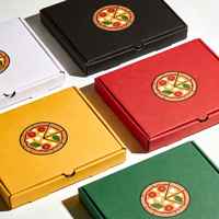 Boîtes à pizza en papier kraft, qualité alimentaire, écologiques, emballage alimentaire en papier de qualité alimentaire pour plats à emporter, logo et taille personnalisables