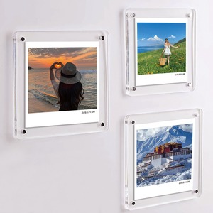 Cadre photo magnétique en acrylique personnalisé pour usage domestique Cadre en plastique commémoratif d'anniversaire - Product Image 2