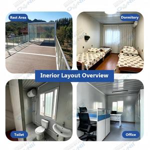Casa Contenedor Modular de Tres Niveles con Panel Sándwich y Escalera Exterior para Obras de Construcción, Casa Prefabricada - Product Image 4