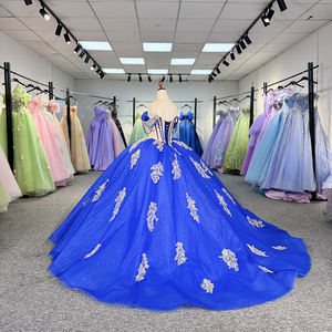 Pour Jancember 5897 chérie robes de soirée belle gland strass gonflé broderie perles cristal décor taille naturelle - Product Image 4