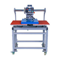 Machine d'impression textile pour t-shirts, presse pneumatique à double plaque chauffante, vêtements finis, 60x40cm, semi-automatique
