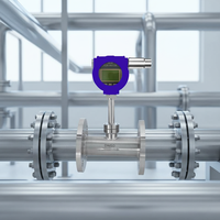 Débitmètre massique thermique sans fil de type insertion Clouds 4G NB-IoT LoRa avec capteur rétractable pour conduits de grande taille