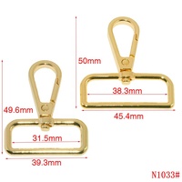 Anneaux à ressort d'usine, crochet de laisse pour chien, mousqueton, quincaillerie pour sac à main, crochet pivotant, mousqueton en alliage de zinc durable pour sac