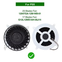 Ventilateur de refroidissement interne d'origine pour consoles PS5, ventilateur à 17 pales G12L12MS1AH-56J14 pour PS5 PRO/SLIM, 19/23 pales