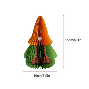 Adorno Navideño Ecológico Reutilizable de Papel con Diseño de Panal de Abeja 3D, Gnomo Sueco, <span class=keywords><strong>Duende</strong></span>, para Decoración de Interiores y Exteriores en Navidad y Pascua - Product Image 4
