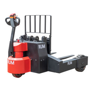 Электрическая тележка-подъемник для поддонов грузоподъемностью 1,5-3 тонны для работы на пересеченной местности, промышленная тележка для перемещения поддонов с цельнолитыми резиновыми пневматическими шинами - Product Image 1