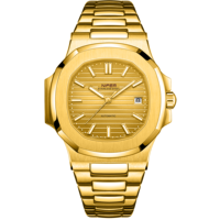 Montre mécanique unique et nouvelle, au look classique avec une touche moderne, confortable à porter, mouvement à boîte de vitesses avec mécanisme mécanique.