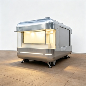 Camión de Comida Auron Estilo Clásico de 4 Ruedas, Carrocería de Acero Inoxidable, Compartimentos Aislados, Uso en Exteriores, Camión de Comida Eléctrico Nuevo - Product Image 3