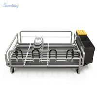 Hot Style Ménage Multifonctionnel En Aluminium Vaisselle Séchage Lavabo Égouttoir À Vaisselle Supports pour Comptoir De Cuisine