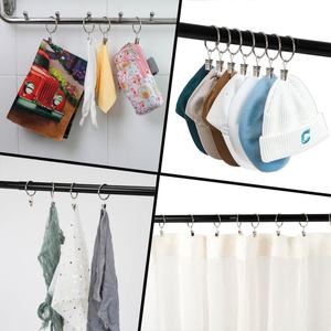 Livraison rapide Anneaux de rideaux Clips pour rideaux Crochets Anneaux de rideaux en métal avec clips - Product Image 5