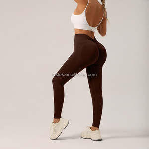 Pantalones de Yoga Sexys sin Costuras para Mujer, Ropa Deportiva al por Mayor, Cintura Alta Elástica, Leggings de Fitness, Ropa Exterior - Product Image 6