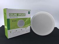 KS-8187-6INCH Speaker Plafon Putih, Pemasangan Mudah untuk Proyek Suara Residensial dan Komersial