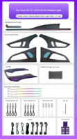 Accessoires de voiture, décoration intérieure pour Audi A7 C7 2012-2018, mise à niveau Auto Dynamic Symphony, lumière ambiante LED 64 couleurs 12V