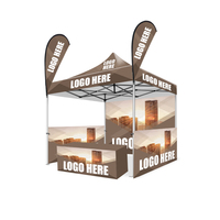 GREENTENT Tonnelle pliante instantanée 3x3m (10x10ft) avec logo personnalisé pour événements, abri pop-up imperméable, chapiteau de salon professionnel