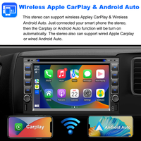 Reproductor de DVD para Auto Ipposter de 6.2 Pulgadas y 2 Din, Radio Universal Android para Auto con GPS, Navegación, Reproductor Multimedia MP3 MP4