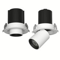 Projecteurs LED COB Haute Puissance en Aluminium Design Européen 6W/12W/24W/36W 2x6W/3x6W/4x6W Éclairage de Plafond Encastré Dimmable pour Hôtels