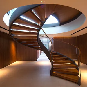 Fertig stahl treppen mit luxus solide holz für indoor