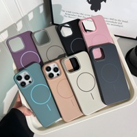 Étui magnétique de luxe original en PC rigide pour iPhone 17 Air 16 15 14 Plus 13 12 Mini 11 Pro Max, coque magnétique antichoc mate