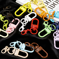Mousquetons pivotants colorés en forme de griffe de homard – Fournitures de bricolage écologiques, légères et durables pour breloques de sac et cordons
