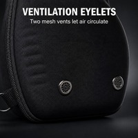 Étui rigide personnalisé en EVA pour casquette de baseball avec poignée, bretelles amovibles et aérations pour le voyage