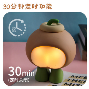 Mushroom <b>Night</b> <b>Light</b> Tap Control Led Multicolored Portable Desk Lamp For Bedroom Bedside Use - Product Image 5
