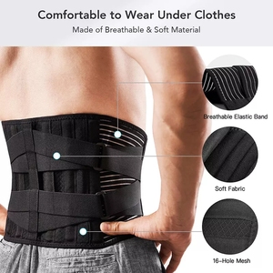 <span class=keywords><strong>Ceinture</strong></span> de soutien <span class=keywords><strong>lombaire</strong></span> réglable en acier durable avec logo personnalisé <span class=keywords><strong>pour</strong></span> soulager les douleurs du bas du dos, <span class=keywords><strong>pour</strong></span> hommes et femmes - Product Image 6