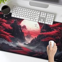 Alas Mouse Gaming Karet Anime Kartun Ukuran XXL Khusus, Alas Meja Anti-Selip, Mousepad Ukuran Besar