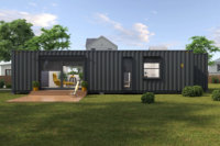 Restaurant en conteneur maritime modulaire préfabriqué, design personnalisé pour café, bar et restaurant