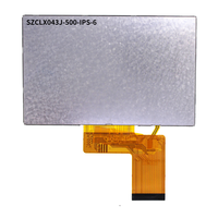 Écran LCD 4,3 pouces, luminosité 500, résolution 480*272, IPS, angle de vision complet, écran d'affichage d'instrument 4,3 pouces