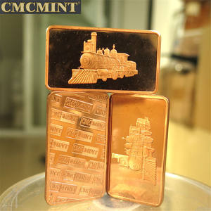 Слиток меди 1 унция 999 тонкая медь паровой двигатель поезда слитки B60b - Product Image 5