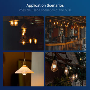 Lampadina <span class=keywords><strong>LED</strong></span> Dimmerabile Certificata Energy Star 7W/60W ST19 Vetro Trasparente 2700K Bianco Caldo Residenziale Attacco E26 CRI90 15000 Ore - Product Image 6