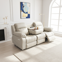 Canapé inclinable électrique moderne 3 places en PU pour home cinéma avec console escamotable, mobilier de salon relaxant – Offre Spéciale