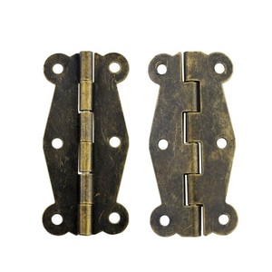 Butterfly Hinges – Surface Mount Cabinet Hinges In Plated Brass, Antique Style