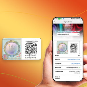 Nhãn an ninh mã <span class=keywords><strong>QR</strong></span> chống hàng giả nhãn dán 3D cứu trợ Tính xác thực Chống giả mạo HOLO nhãn ba chiều - Product Image 5
