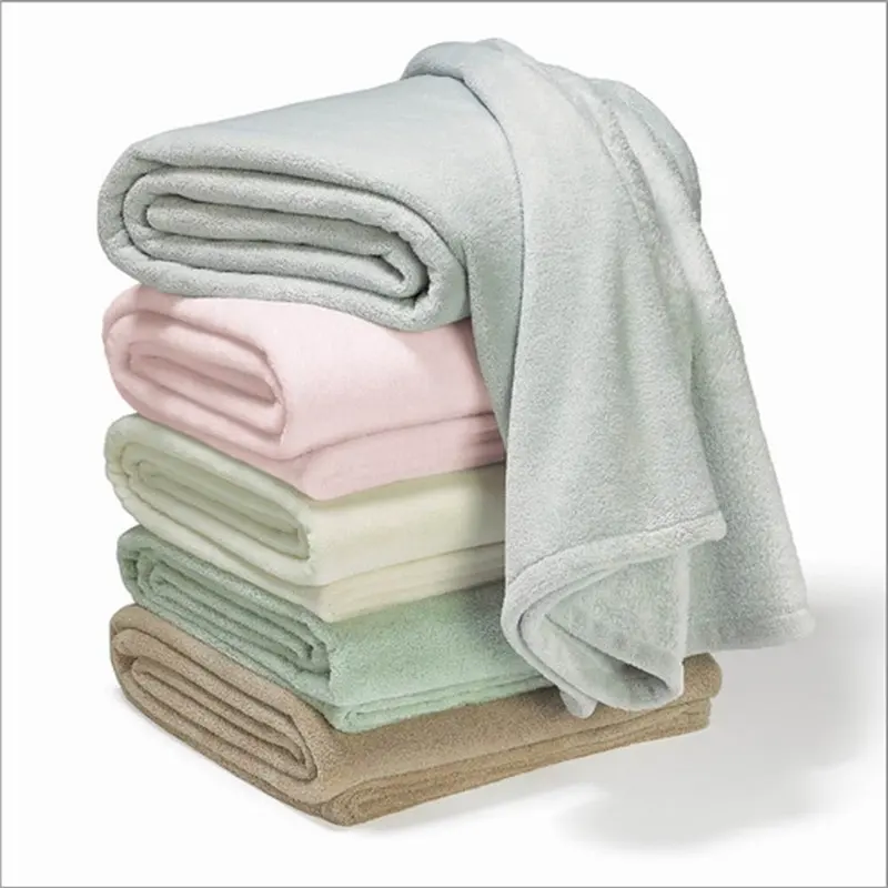 Super Soft 100%Polyester 120*180cm Binding Edge Wholesaler Fleece Blanket