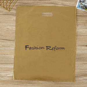 Bolsa de plástico para compras, bolsa de plástico troquelado con logotipo impreso personalizado, HDPE LDPE - Product Image 3