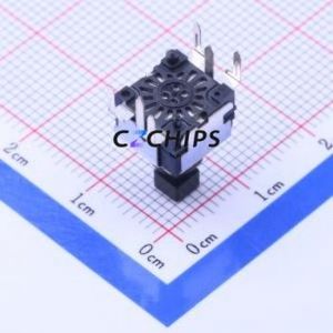 SPEF110100 Push Button Switch Through hole Component (THT) Switch Self-Locking Square Plunger Through Hole 1A - Product Image 2