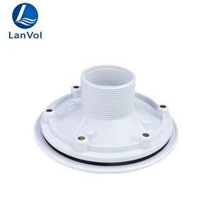 Couverture de drain de sol ronde en plastique ABS blanc de haute qualité LanVol pour spas et piscines préfabriquées - Product Image 2