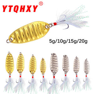 เหยื่อตกปลาทรงช้อนทองคำ รุ่น XY-553 สำหรับตกปลาแบส เหยื่อโลหะแบบแบน เสียงดัง เหยื่อปลอมแข็ง สำหรับตกปลาด้วยเหยื่อปลอม - Product Image 3