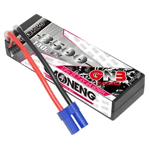 GNB GAONENG 8500MAH 2S 2S2P HV 7.6V 140C RC LiPo Battery Cabled EC5 Racing Car Boat Hard Case 1:10 1/10 Scale LiHV High Voltage