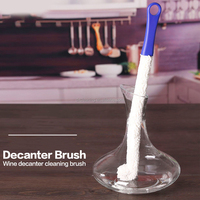 Brosse de nettoyage en mousse longue pliable de 16.7 pouces, gobelets, verres à Champagne, tasses, bouteille Flexible, nettoyeur, carafe, brosse de nettoyage
