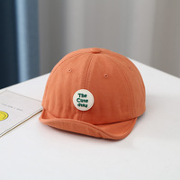 Gorra de béisbol informal de gran venta para bebés, niños y niñas, sombrero fino de ala suave de verano de inspiración coreana con diseño de hebilla de Metal en pico