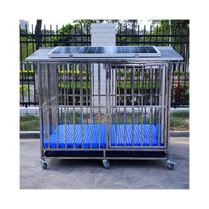 Headleader foldable pet transport aluminium dog cage dog kennel pet crate solar powered remote Electric control smart dog cages