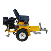 Chariot monté sur voiture pour machine de marquage de peinture de route thermoplastique