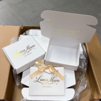 Emballage en gros, carton ondulé, boîte postale, conception personnalisée, boîte d'expédition en papier imprimé avec logo, emballage