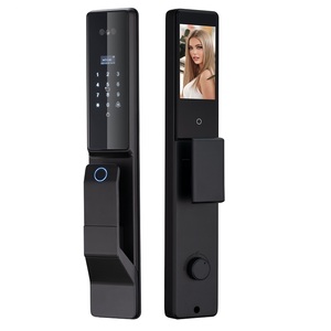 Waterproof 3D Face Recognition Fingerprint Smart Lock Aluminum Alloy Tuya App Wifi Infrared Video Call Smart Wooden Door Lock - Product Image 1