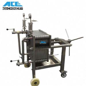 Filtre à sac mobile intégré en acier inoxydable ACE pour miel, alcool, vin, eau avec pompe centrifuge 500L/heure multi-tension - Product Image 1