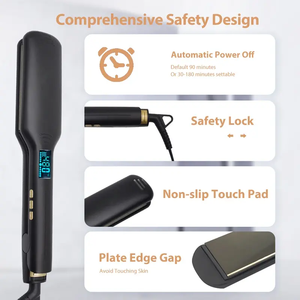 <span class=keywords><strong>Plancha</strong></span> De pelo profesional para salón de hogar, <span class=keywords><strong>plancha</strong></span> plana De calor De 480 grados, placa De titanio, <span class=keywords><strong>plancha</strong></span> De Cabello eléctrica - Product Image 5