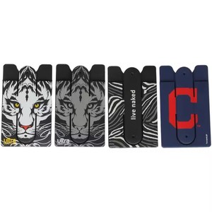 Silicone Mobile Phone Card Holder Cell Phone <b>Stand</b> Credit Card Holder - Product Image 3